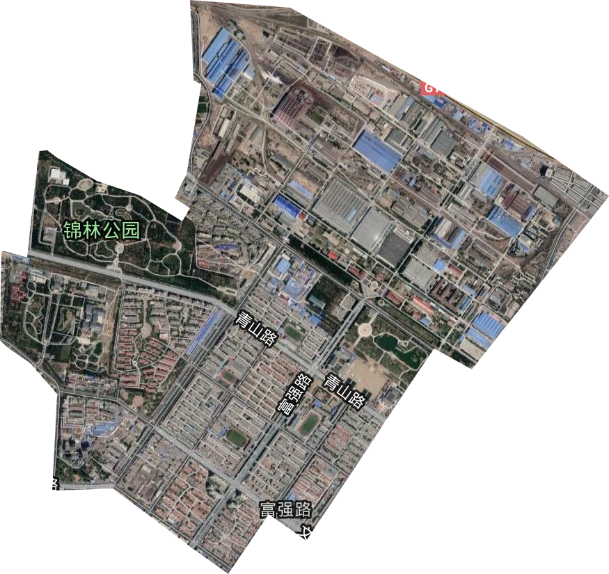富強路街道衛(wèi)星圖
