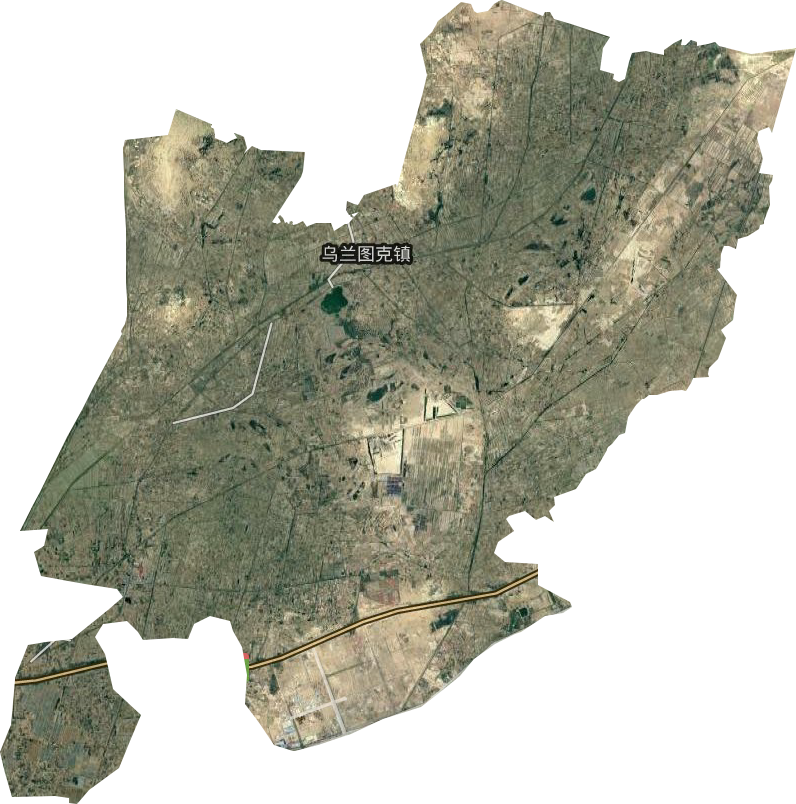 烏蘭圖克鎮衛星圖