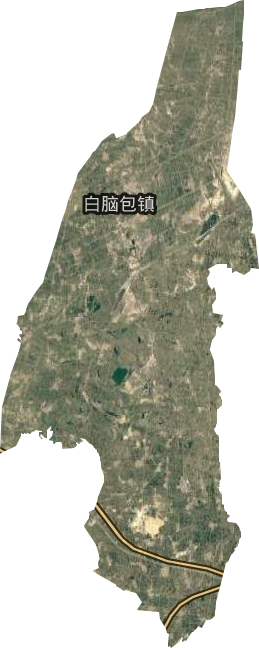 白腦包鎮衛星圖
