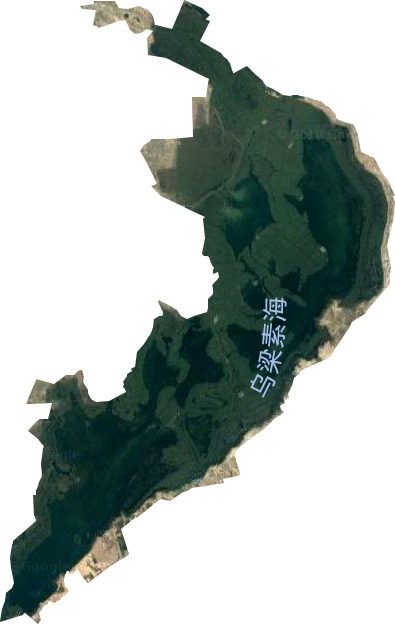 巴彥淖爾市烏梁素海漁場衛星圖