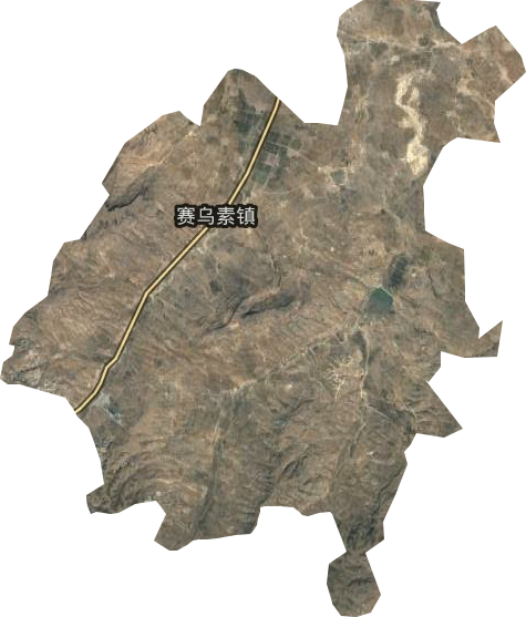 賽烏素鎮衛星圖