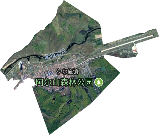 阿爾山市林海街道衛星圖