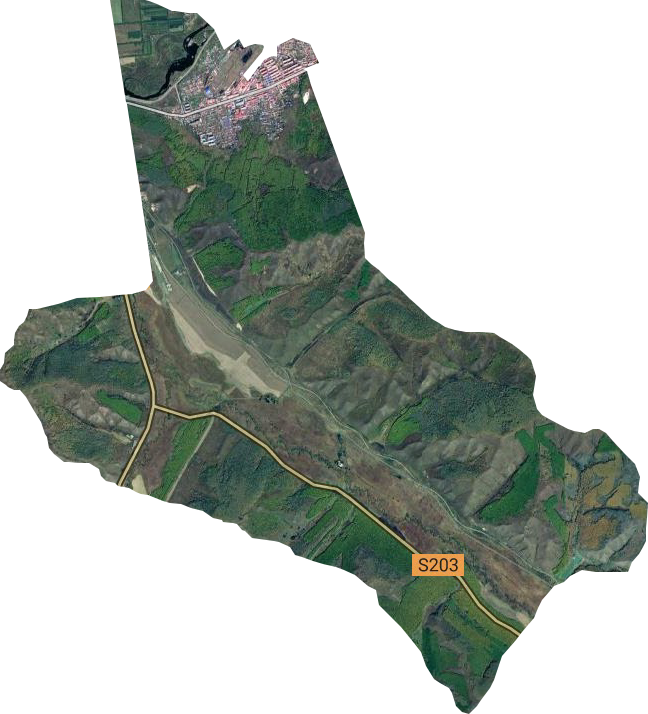 阿爾山市新城街道衛星圖