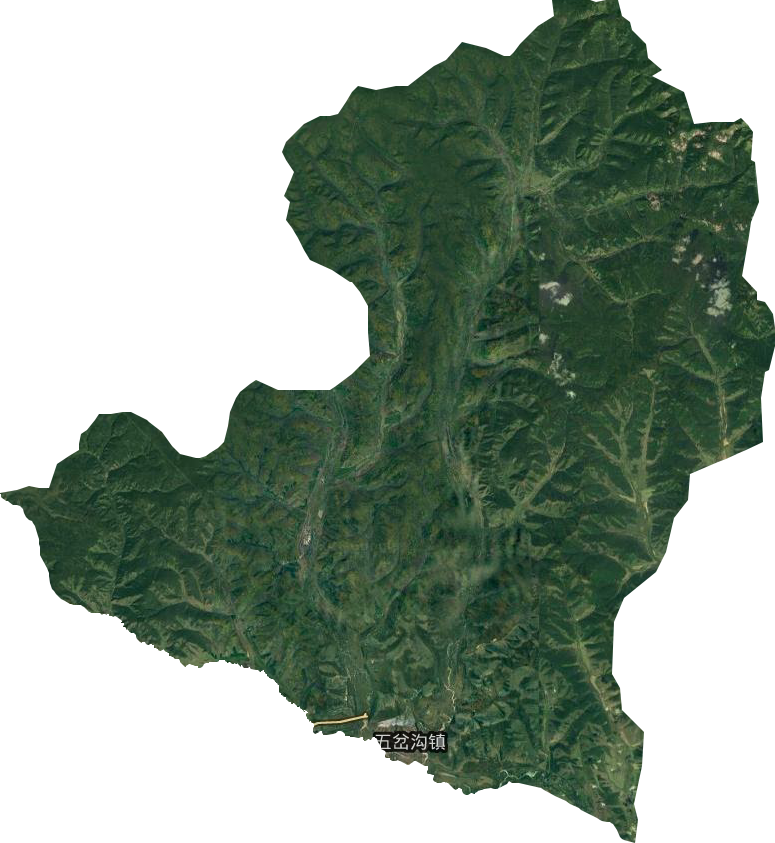 阿爾山市五岔溝鎮衛星圖