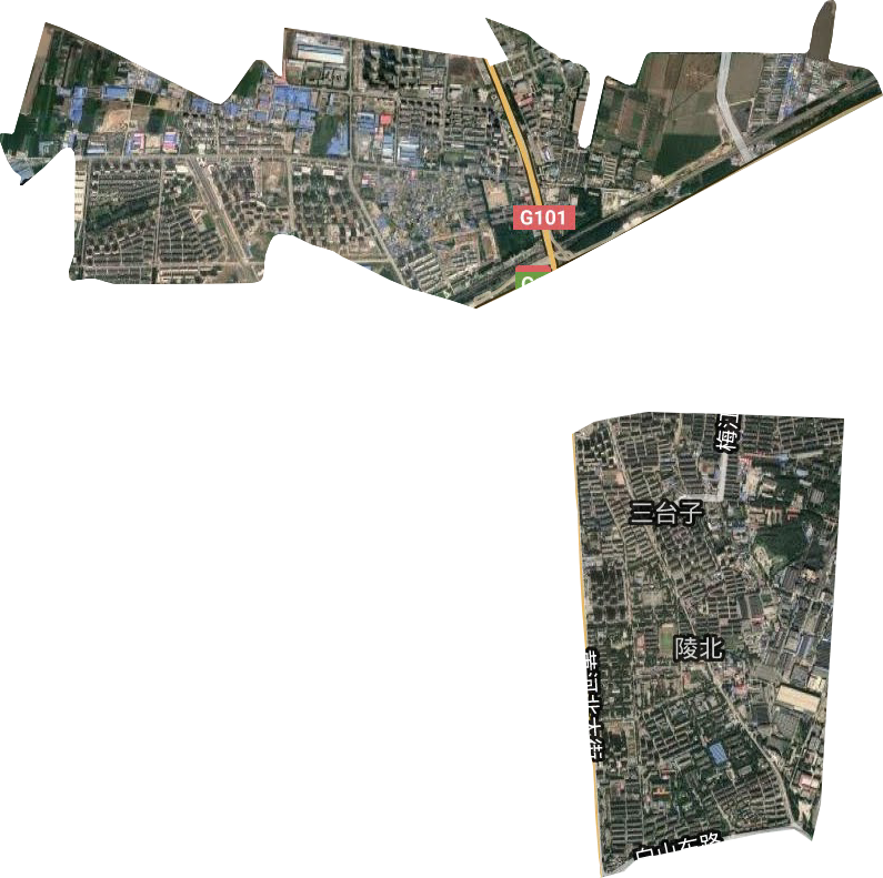 三臺子街道衛星圖