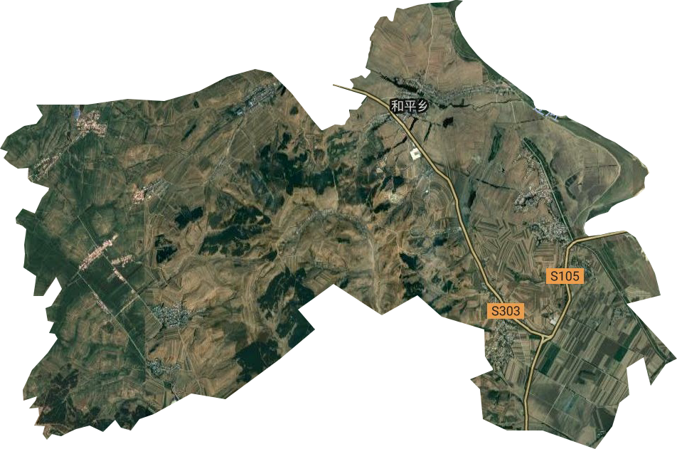 和平鄉衛星圖