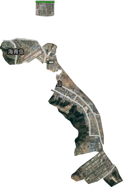 海青島街道衛星圖