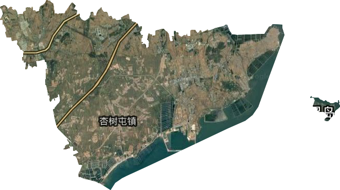 杏樹街道衛星圖