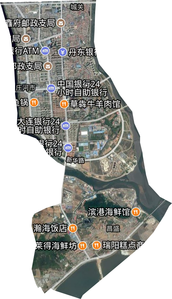 城關街道衛星圖