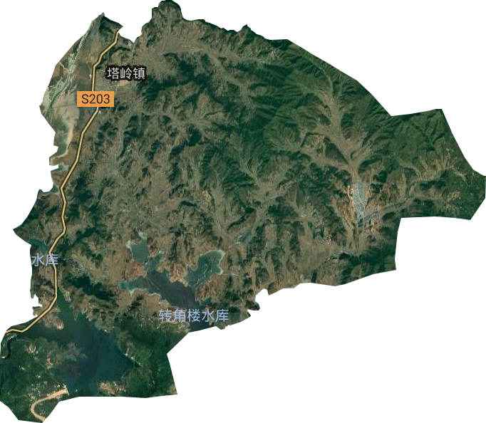 塔嶺鎮(zhèn)衛(wèi)星圖