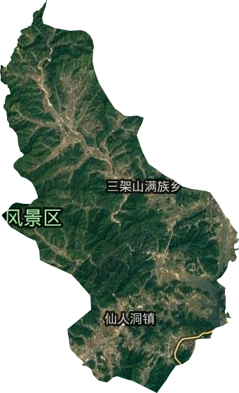 仙人洞鎮衛星圖