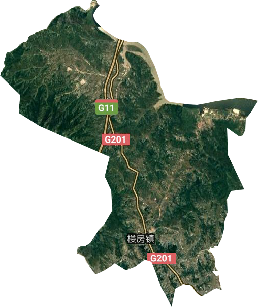 樓房鎮衛星圖