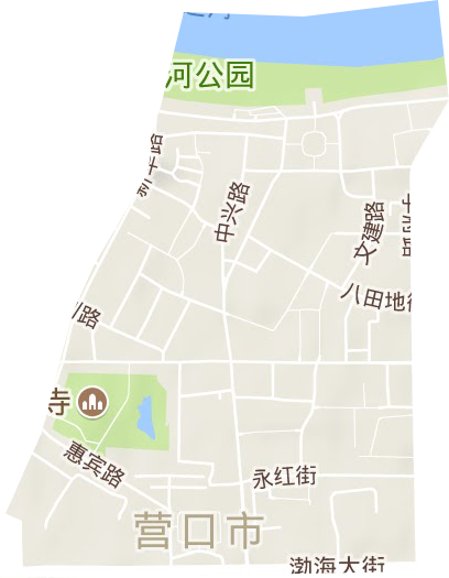 八田地街道地形圖
