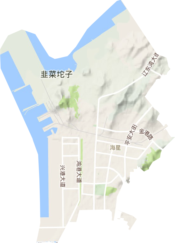 海星街道地形圖