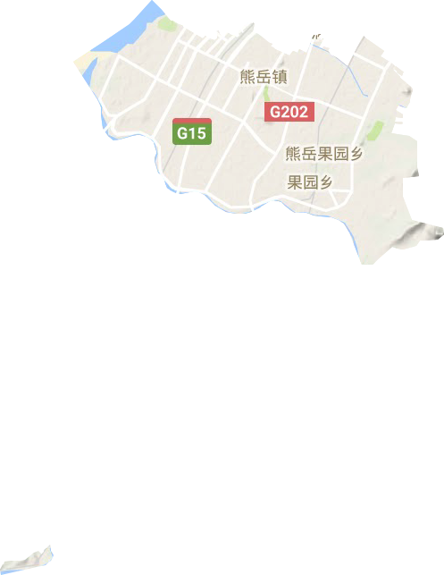 熊岳鎮地形圖