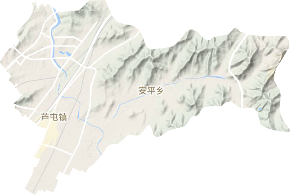 蘆屯鎮地形圖