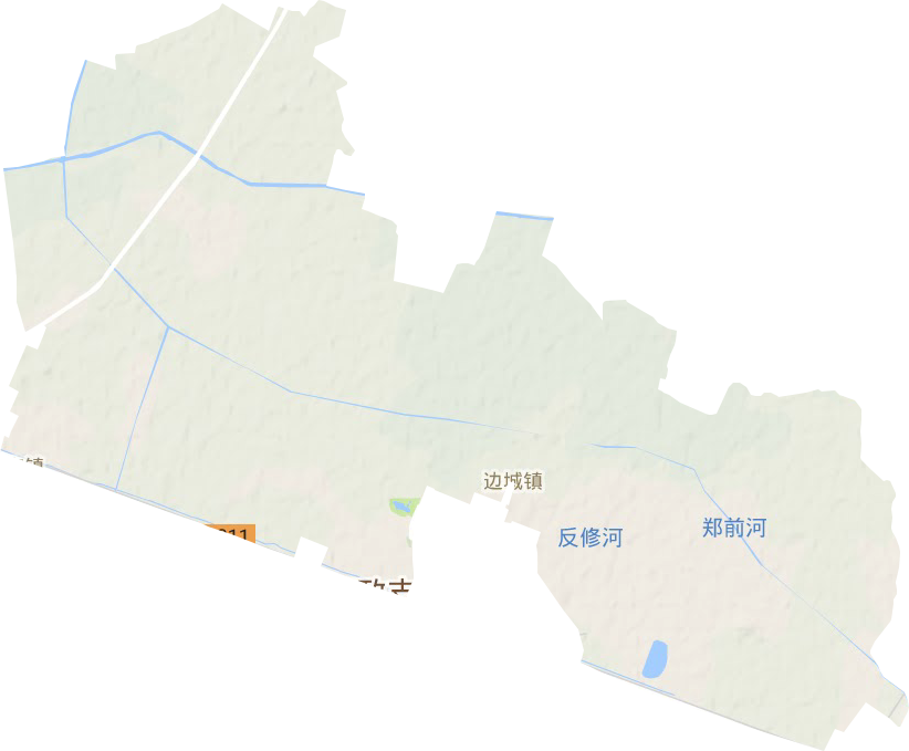 邊城鎮地形圖