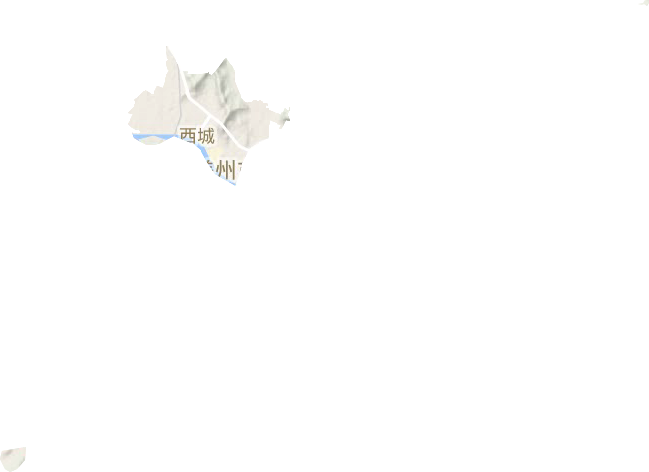 西城街道地形圖