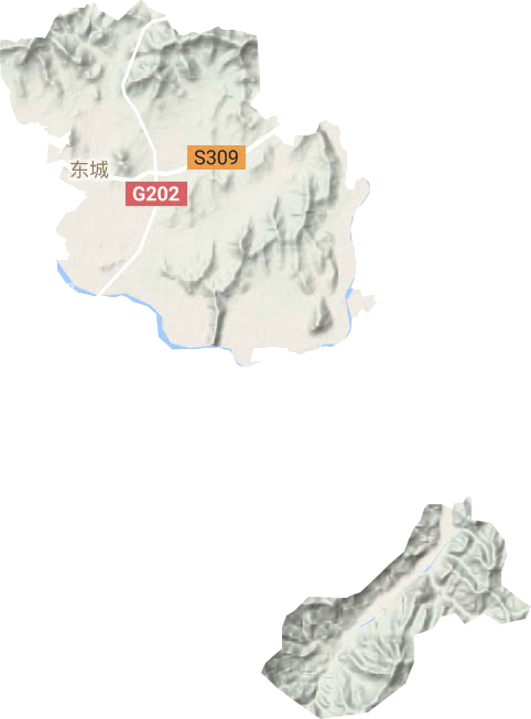 東城街道地形圖