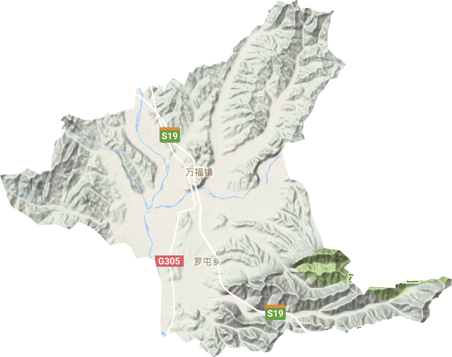 萬福鎮地形圖