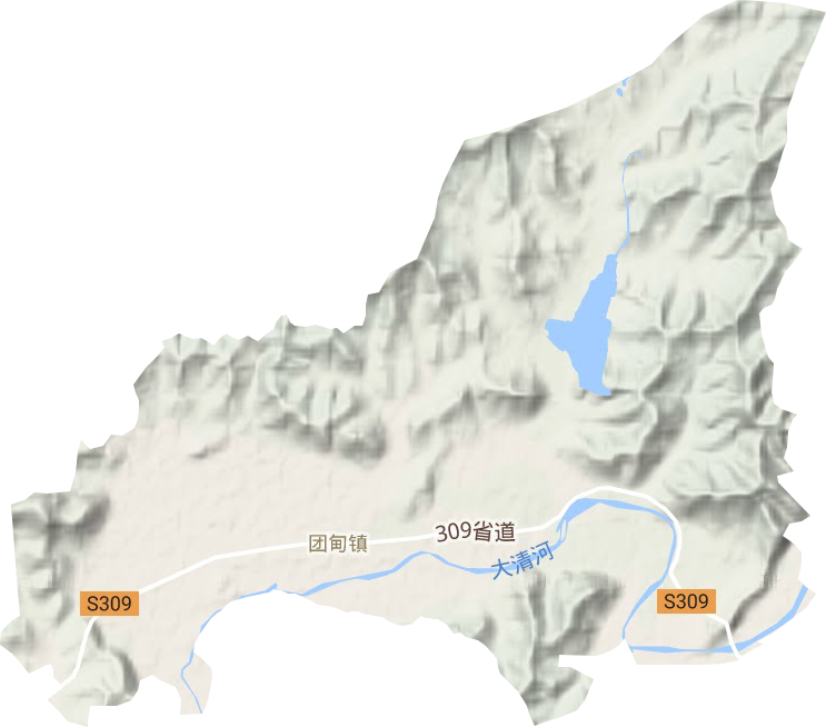 團甸鎮地形圖