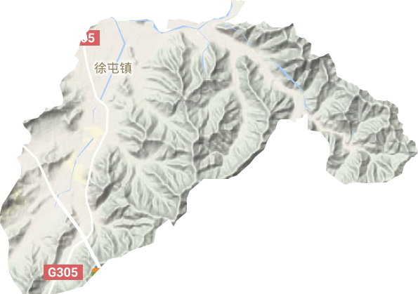 徐屯鎮(zhèn)地形圖