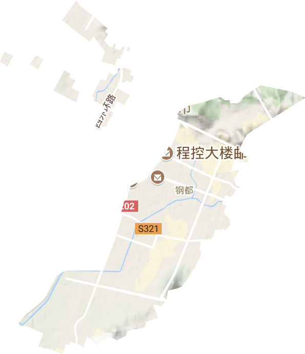 鋼都街道地形圖
