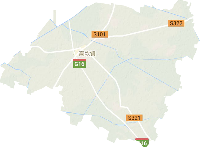 高坎鎮(zhèn)地形圖