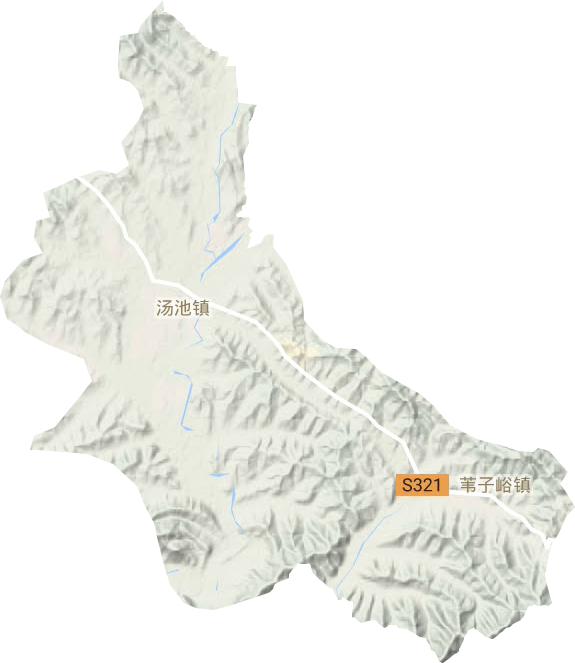 湯池鎮地形圖
