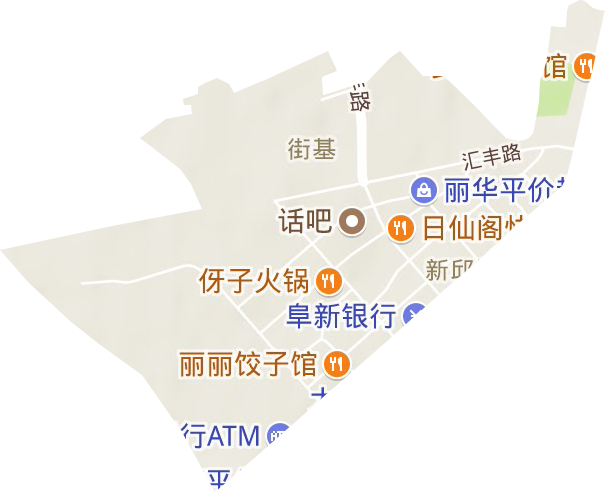 興隆街道地形圖
