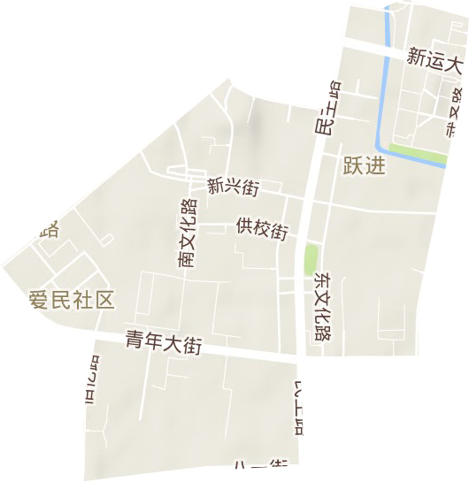 躍進街道地形圖