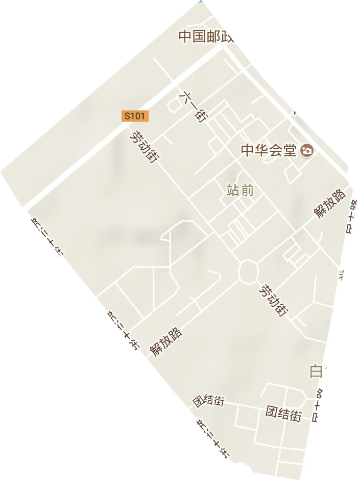 站前街道地形圖