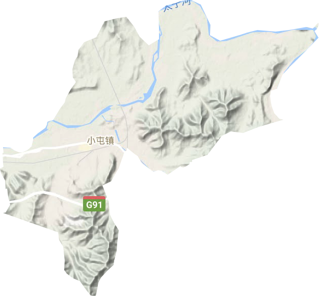 小屯鎮地形圖