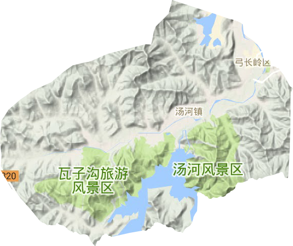湯河鎮地形圖