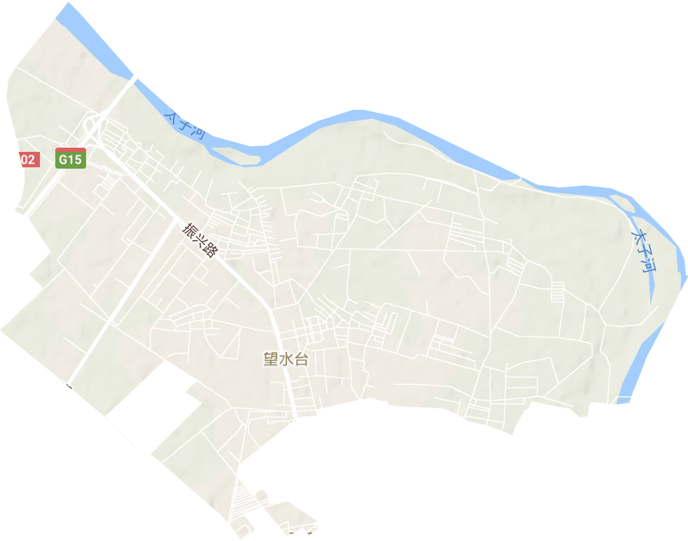 望水臺街道地形圖