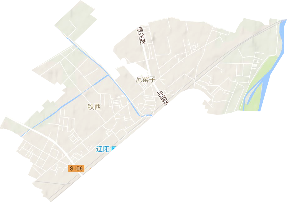 鐵西街道地形圖