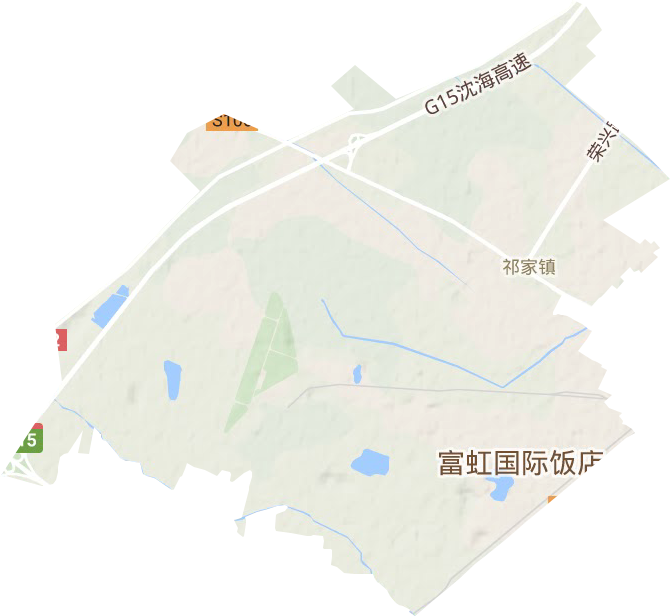 祁家鎮(zhèn)地形圖