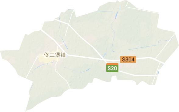 佟二堡鎮(zhèn)地形圖