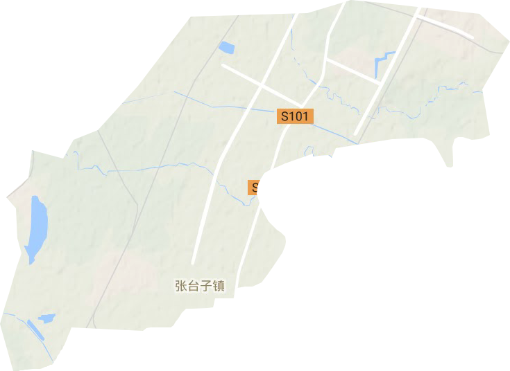 張臺子鎮地形圖