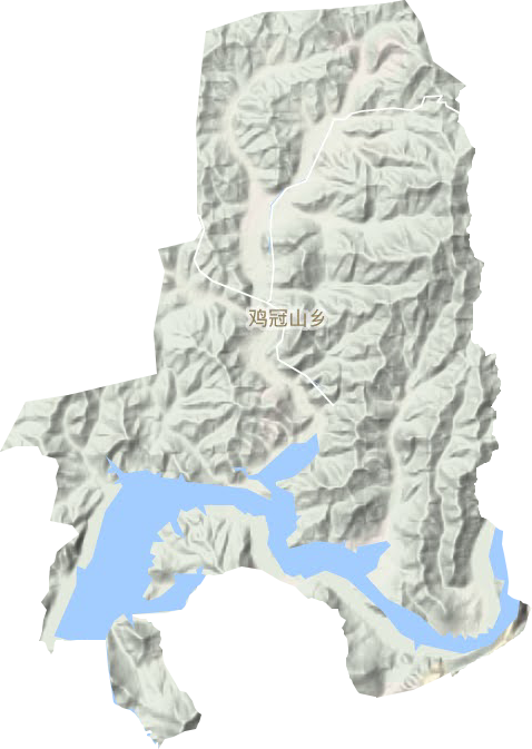雞冠山鄉地形圖
