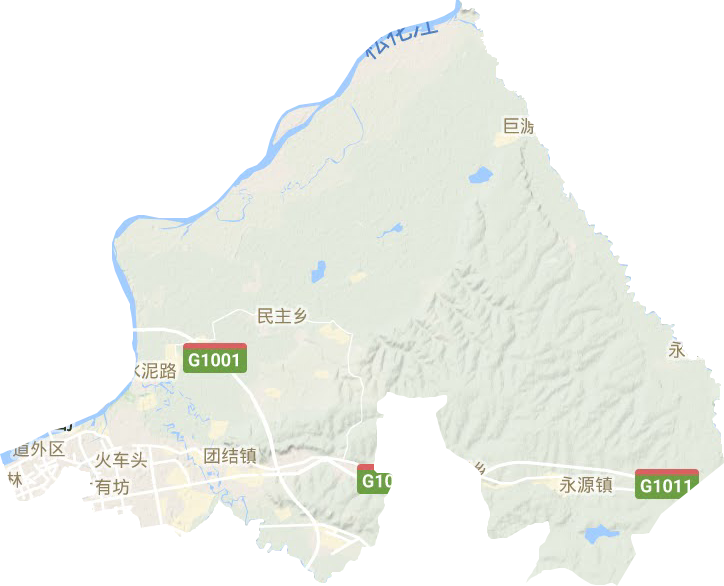 道外區(qū)地形圖