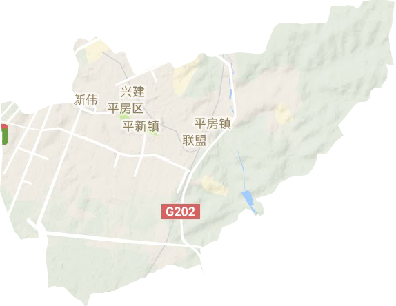 平房區(qū)地形圖