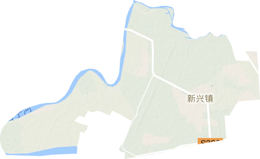 新興鎮地形圖
