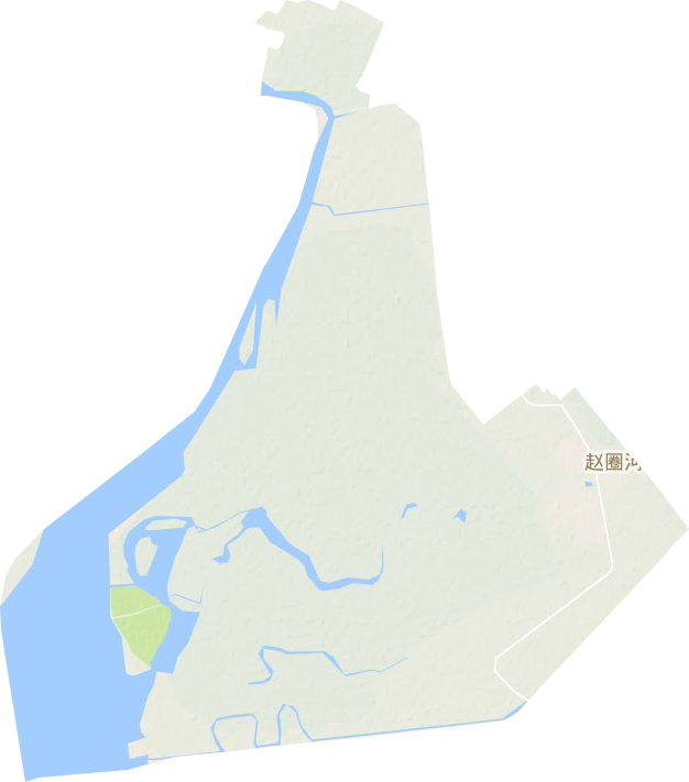 趙圈河鎮地形圖