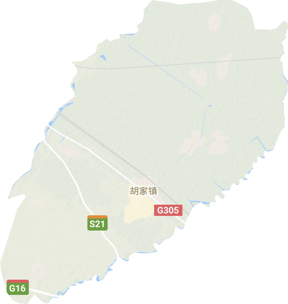 胡家鎮地形圖