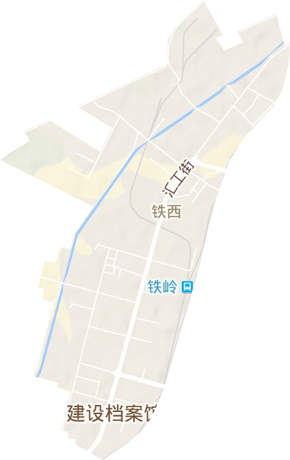 鐵西街道地形圖