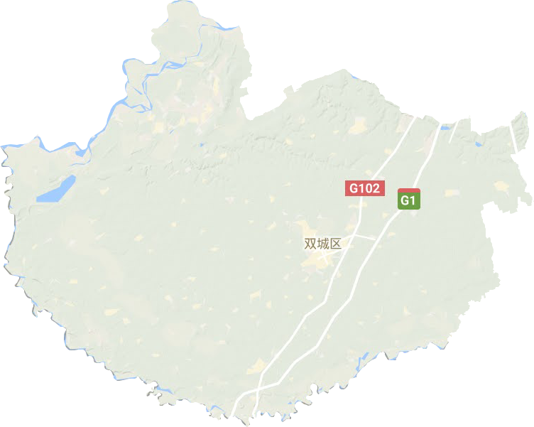雙城區(qū)地形圖