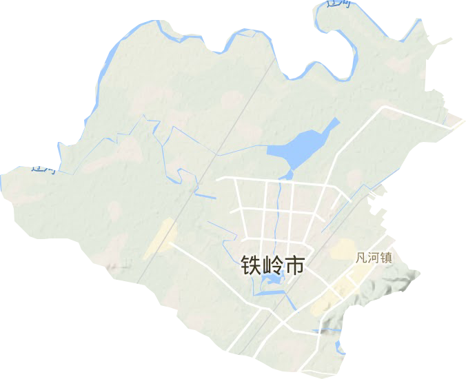 凡河鎮地形圖