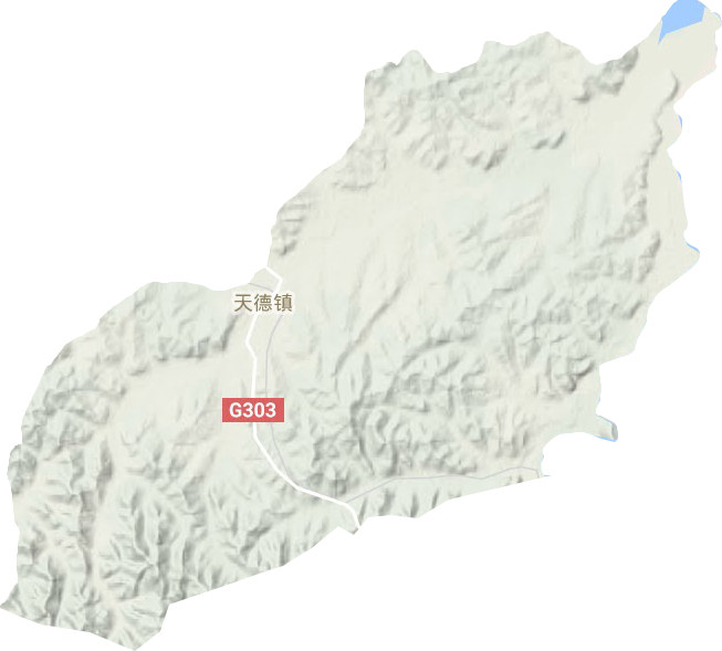 天德鎮(zhèn)地形圖