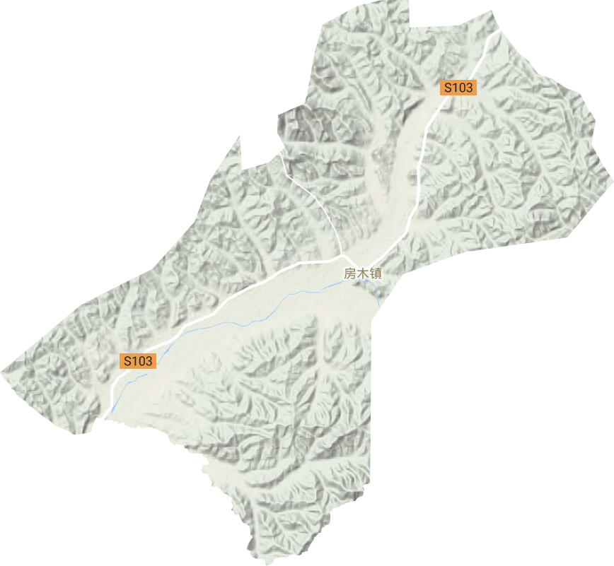 房木鎮地形圖